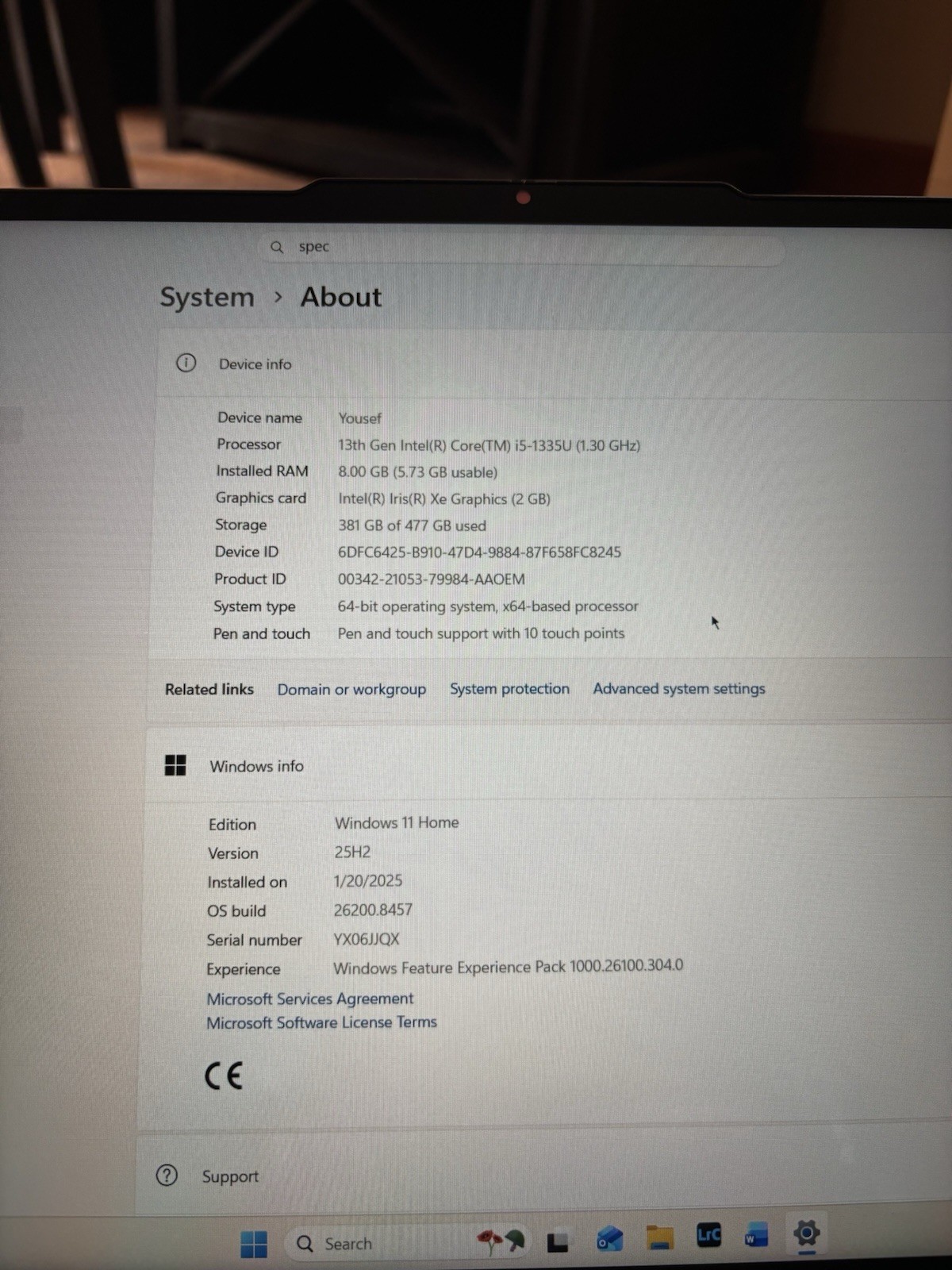 Lenovo Yoga 2-in-1 Touchscreen i5 13th Gen 8GB 512GB SSD 15″ FHD W11 Gray
