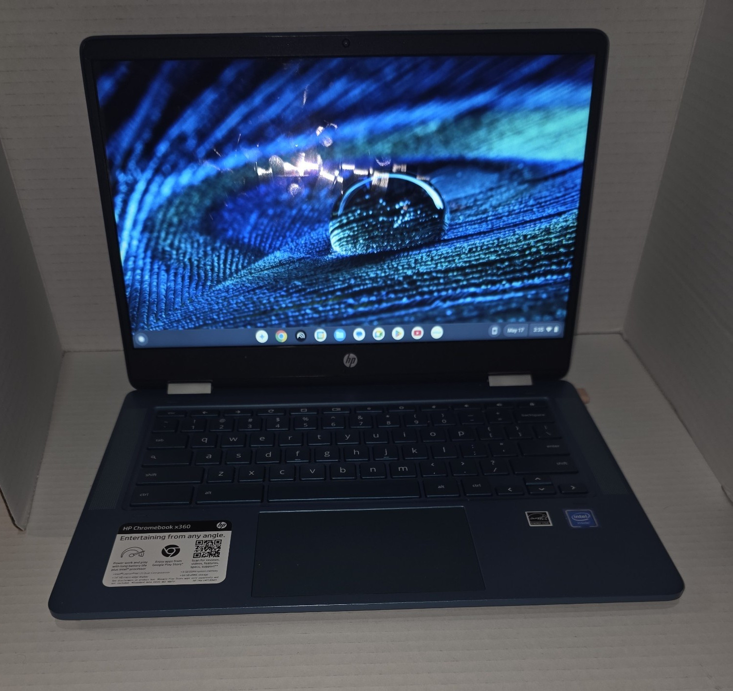 HP Chromebook x360 14a-ca0130wm 14in Celeron N4120 4GB 64GB eMMC Blue
