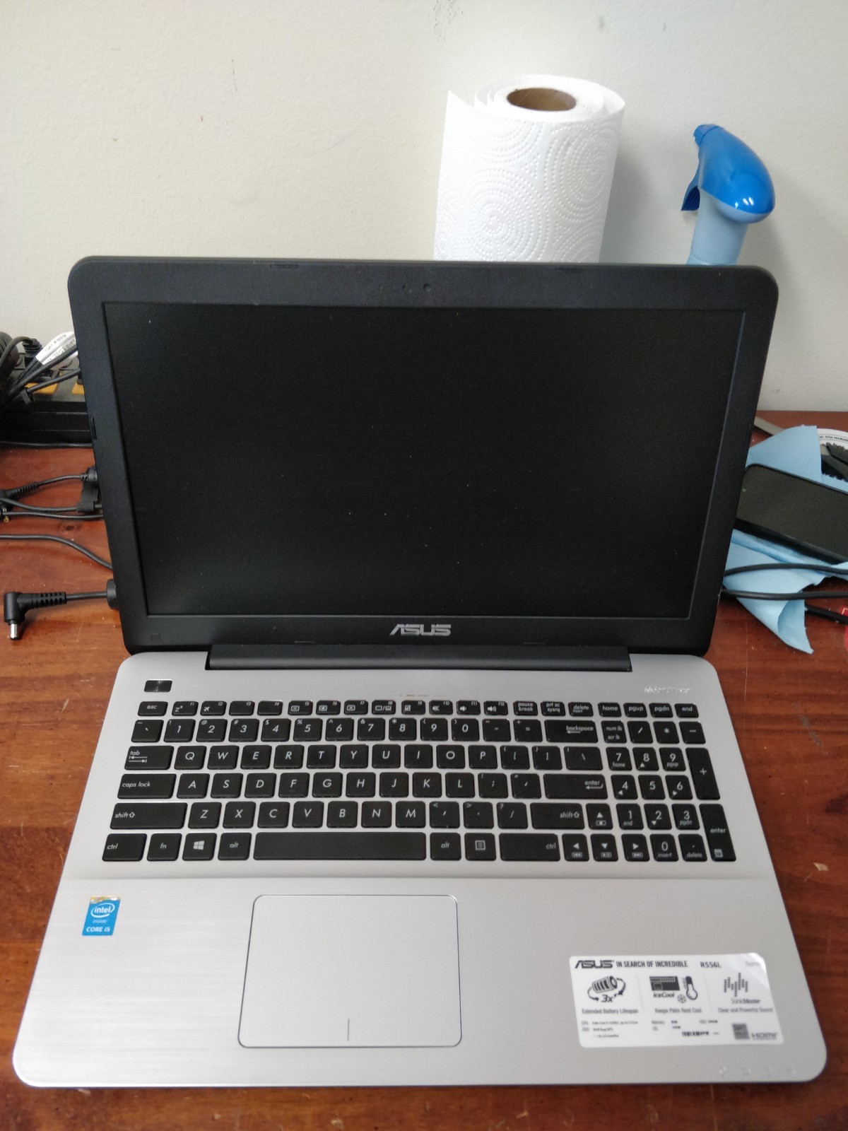 ASUS R556L INTEL CORE I7-4510U@2.60GHz 12GB RAM NO DRIVE PARTS 8154