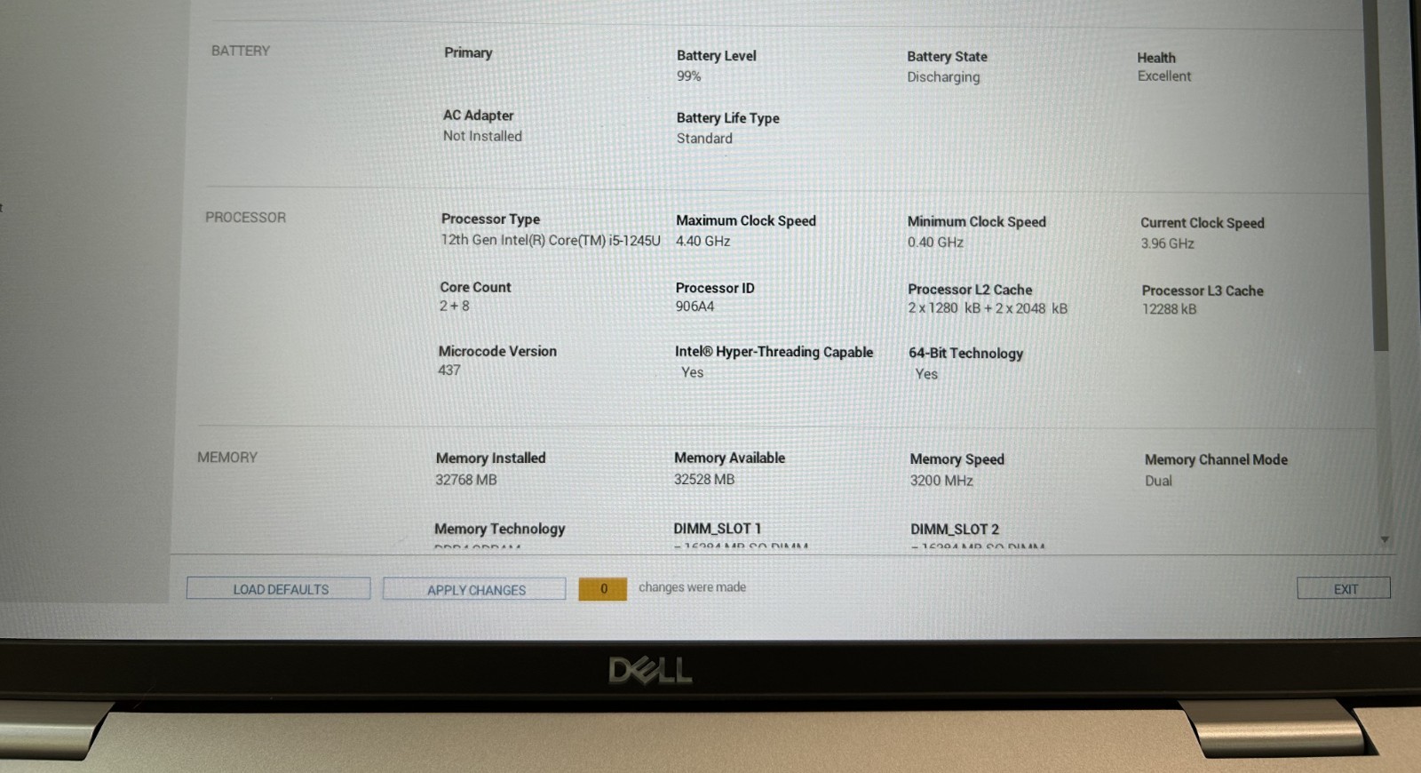 LAPTOP DELL Latitude 5530 15.6in Core i5-1245U 512GB SSD M.2 32GB RAM Win 11 Pro