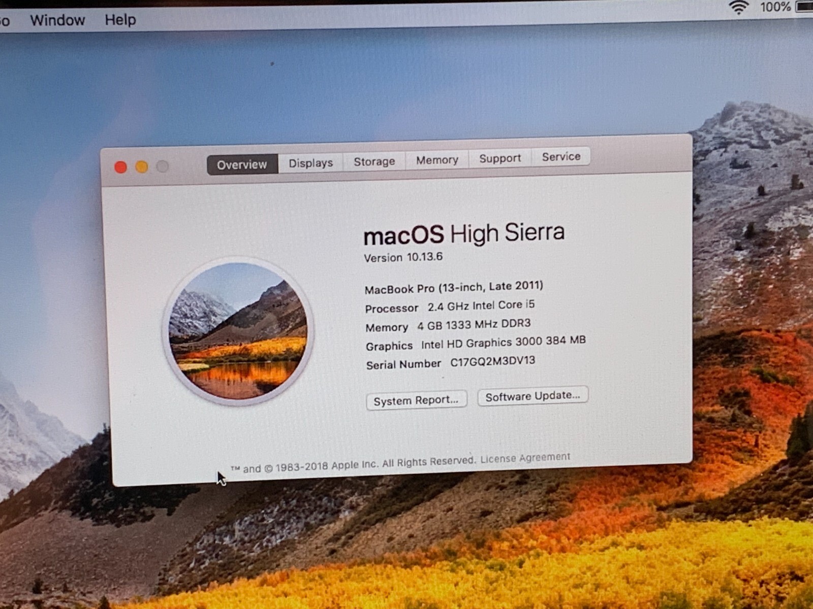 APPLE MACBOOK PRO (MD313LL/A) 13.3 / LATE 2011 / 500 GB HDD / 4GB RAM – CORE I5