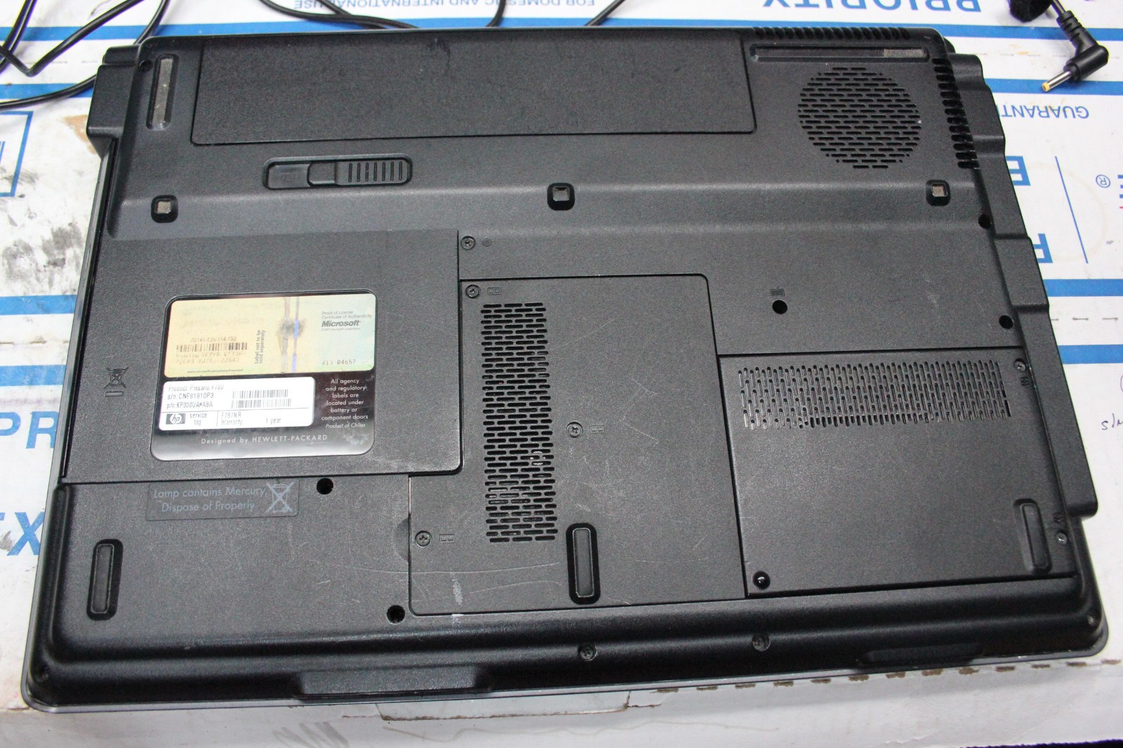 Compaq Presario F767NR AMD TURION 64 X2 1GB Ram 15.4″ Display No HDD OR Cord