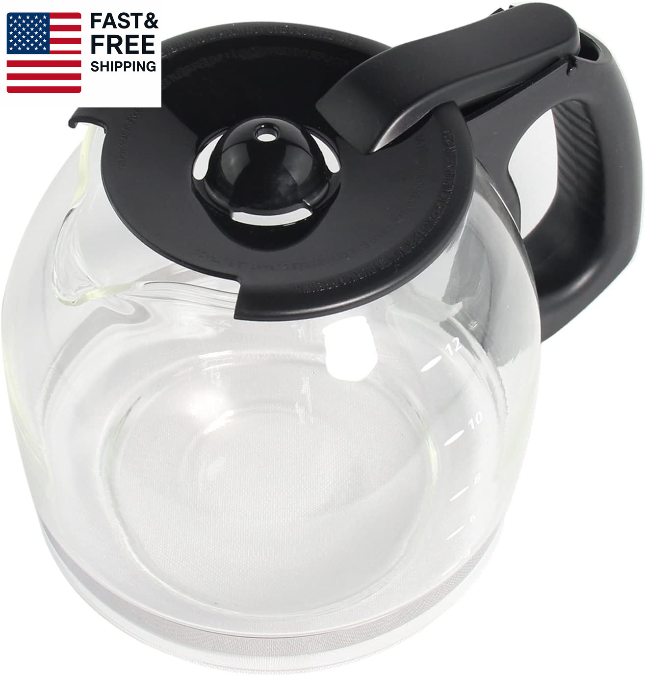 12-Cup Replacement Coffee Carafe Compatible with Mr. Coffee Coffee Maker Pot
