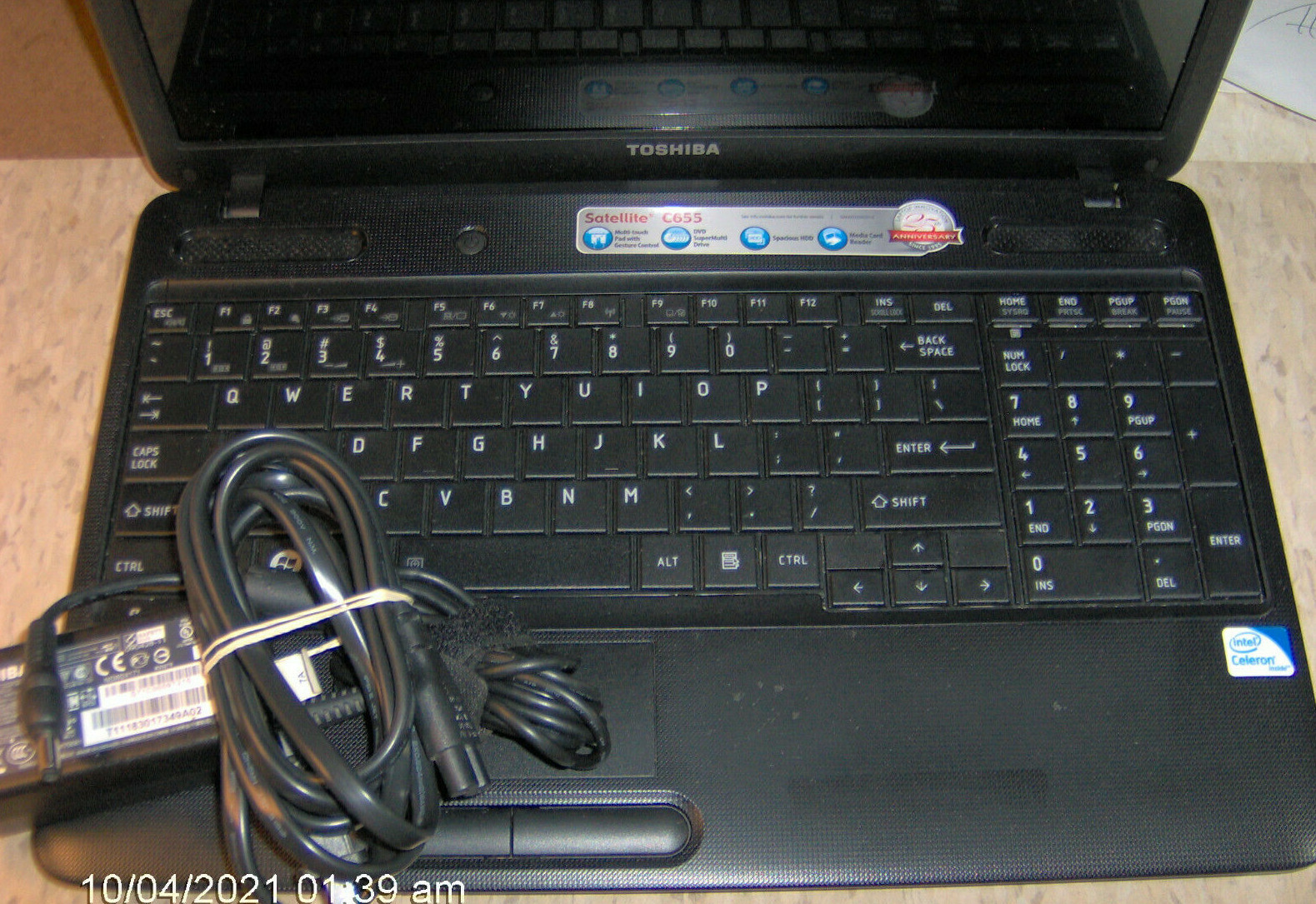 Used Toshiba Satellite C655 S5049 Laptop Computer Windows 10 HD 232 gb (#2)