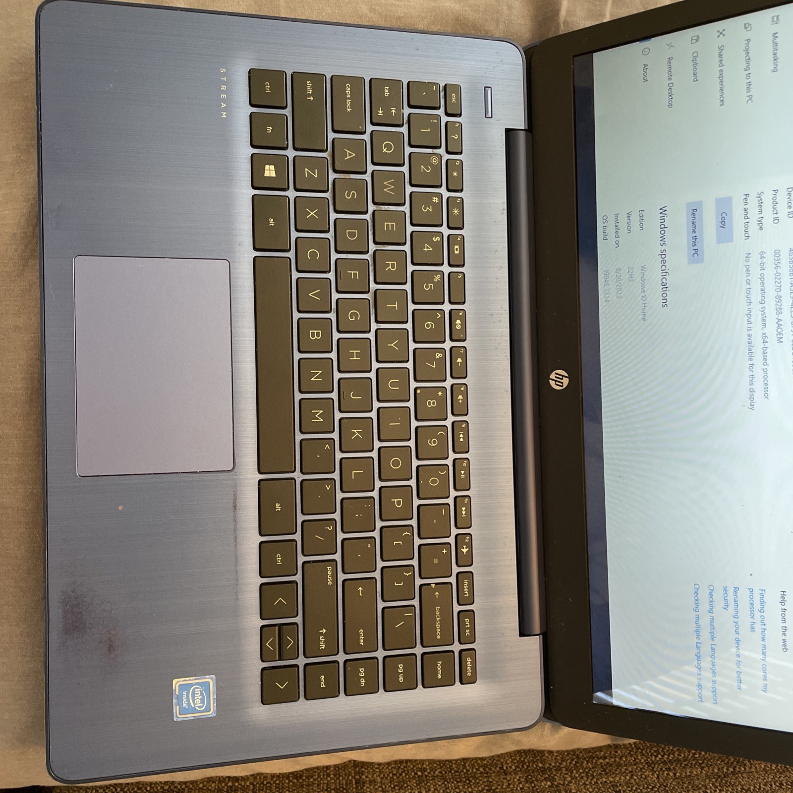HP Stream 14″ Laptop Intel Celeron N4020 4GB RAM 64-bit Fresh Windows 10 Home