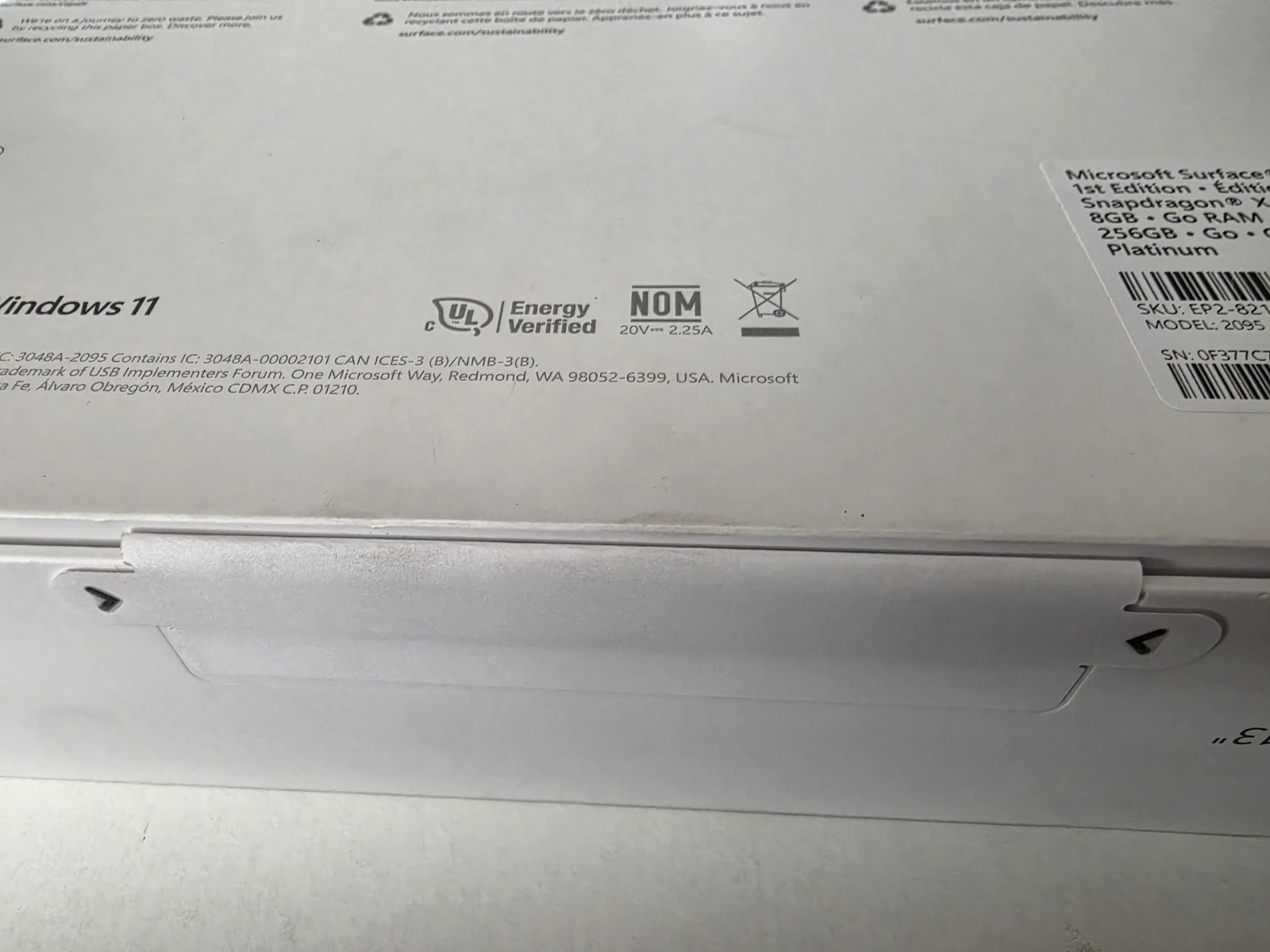 NEW Microsoft Surface Laptop 13″ 2K Touchscreen Snapdragon X Plus 8 core 256 GB