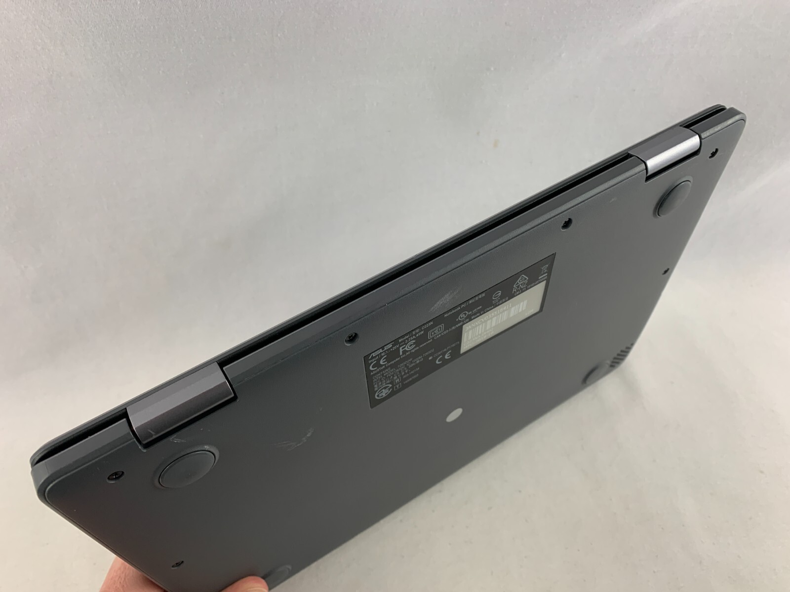 Asus C223N Grey Chromebook, 11.6 Screen, Intel Celeron N3350, 4GB RAM, TESTED 02