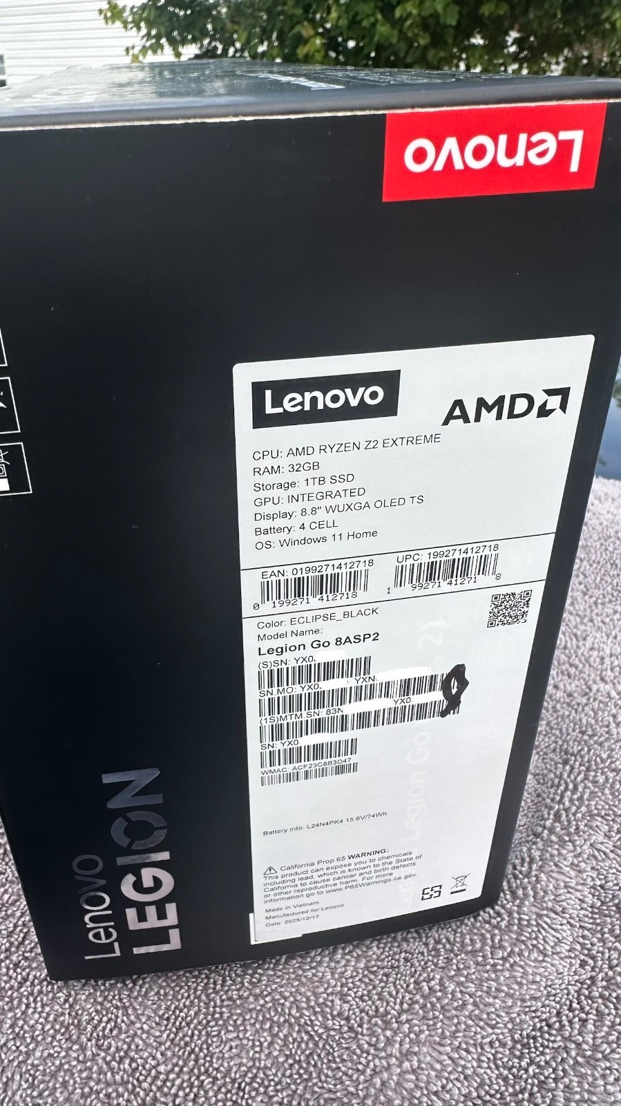 Lenovo Legion Go 2 AMD Ryzen Z2 Extreme 32GB 1TB BRAND NEW & FREE SHIPPING