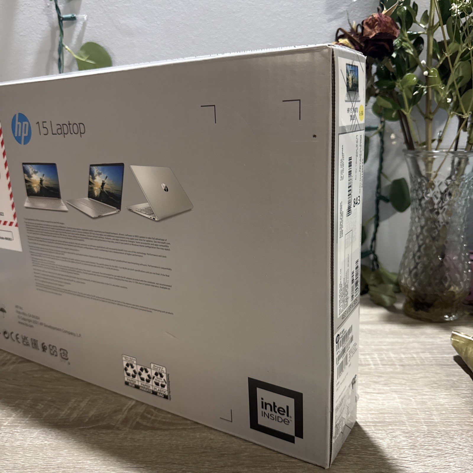 HP 15.6 FHD Touch Intel Core I3-1115G4 8GB RAM 256GB SSD Silver Windows 11 – New