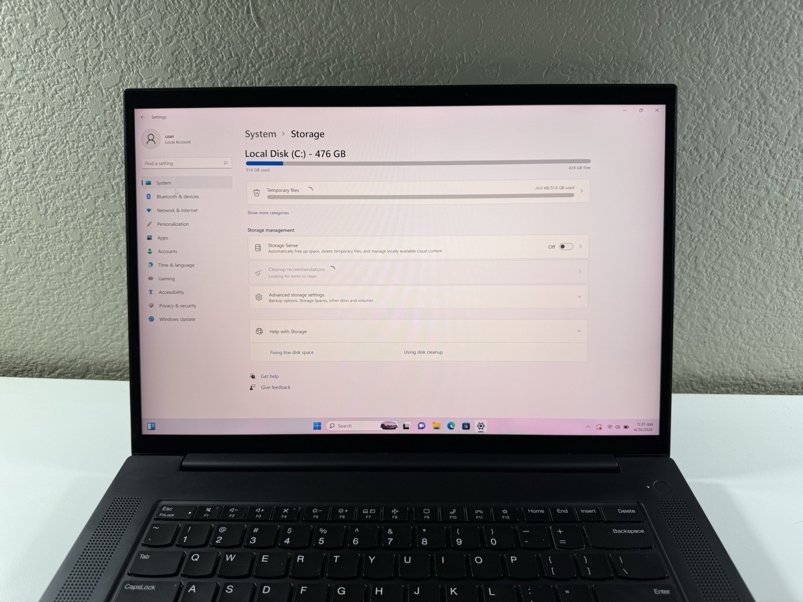 LENOVO THINKPAD P1 Gen 4 TOUCH 4k I7-11850H 512GB 16GB RAM NVIDIA T1200 WIN 11