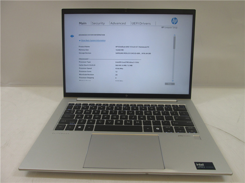 HP EliteBook 840 G11 Laptop Ultra 5 135U 16GB 476GB SSD Win 11 COA Grade C