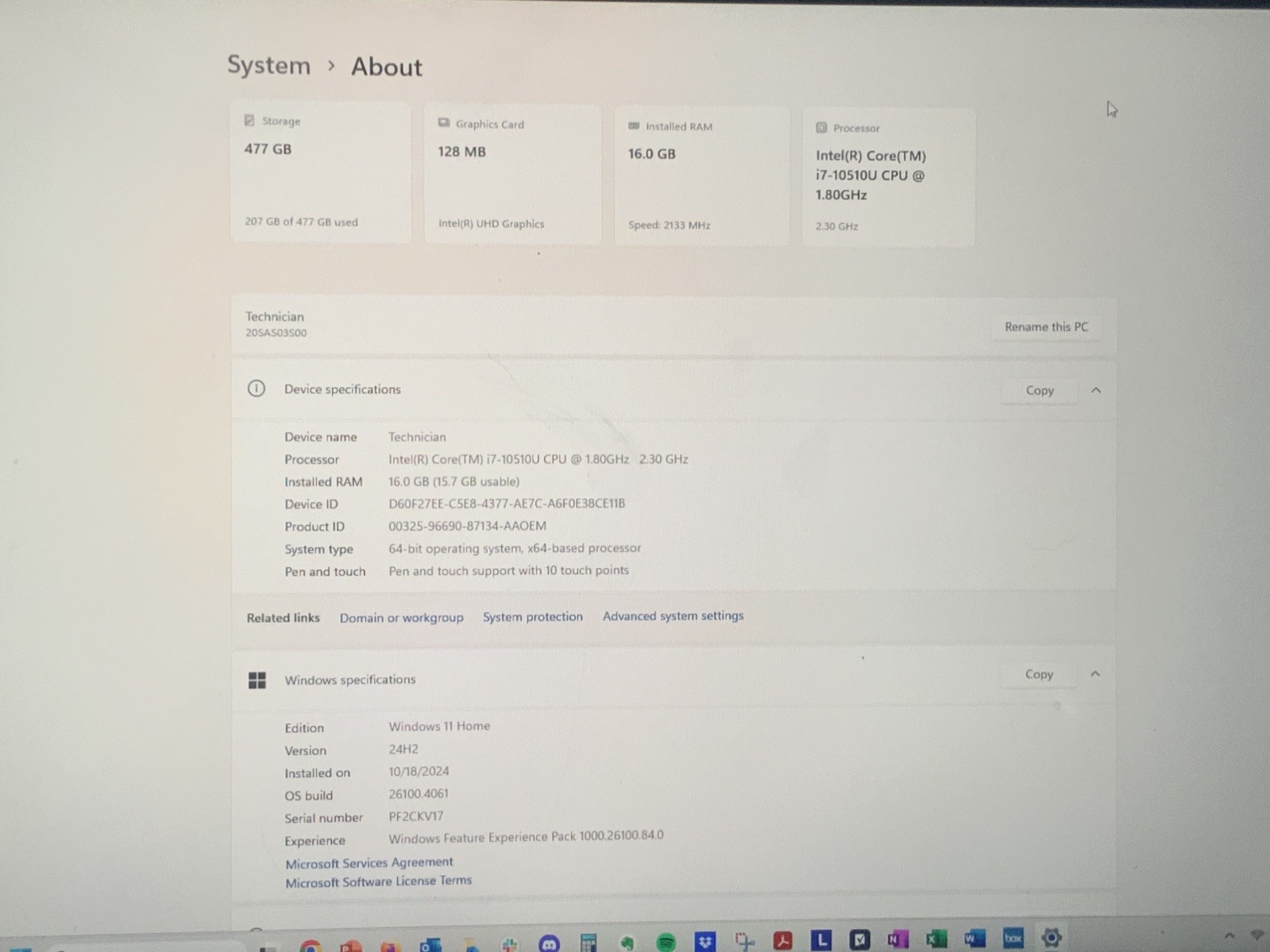 Lenovo ThinkPad X1 Yoga 4th Gen i7-10510U 16GB RAM 512GB SSD Touchscreen Windows