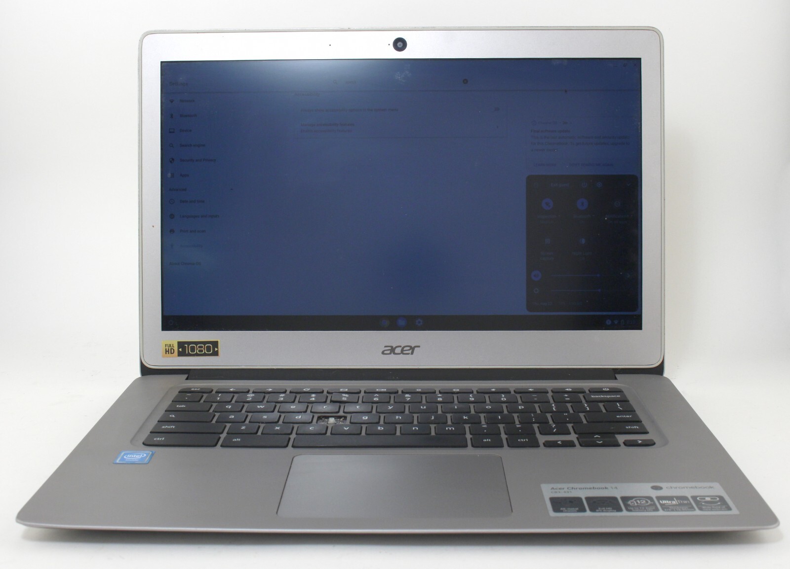 Acer Chromebook CB3-431-C5FM GB RAM 1.6GHz Celeron R N3160 32GB eMMC; 6147907