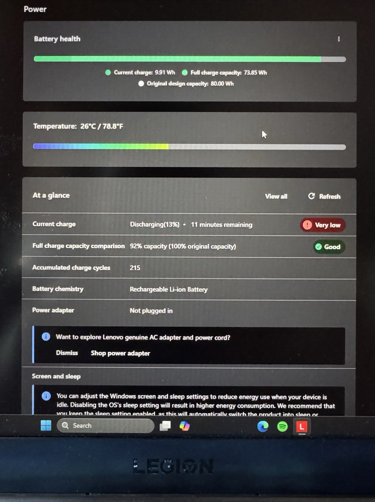 Lenovo Legion Gaming Laptop i9-10980HK RTX 2080 Super 32GB 1.5TB SSD Win11 15.6