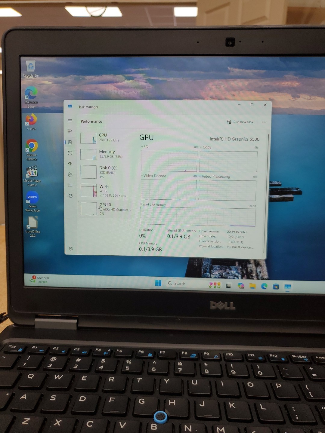 Dell Latitude E5550 500GB SSD, i5-5300U 2.2GHz, 8GB Ram) Laptop 050526-1