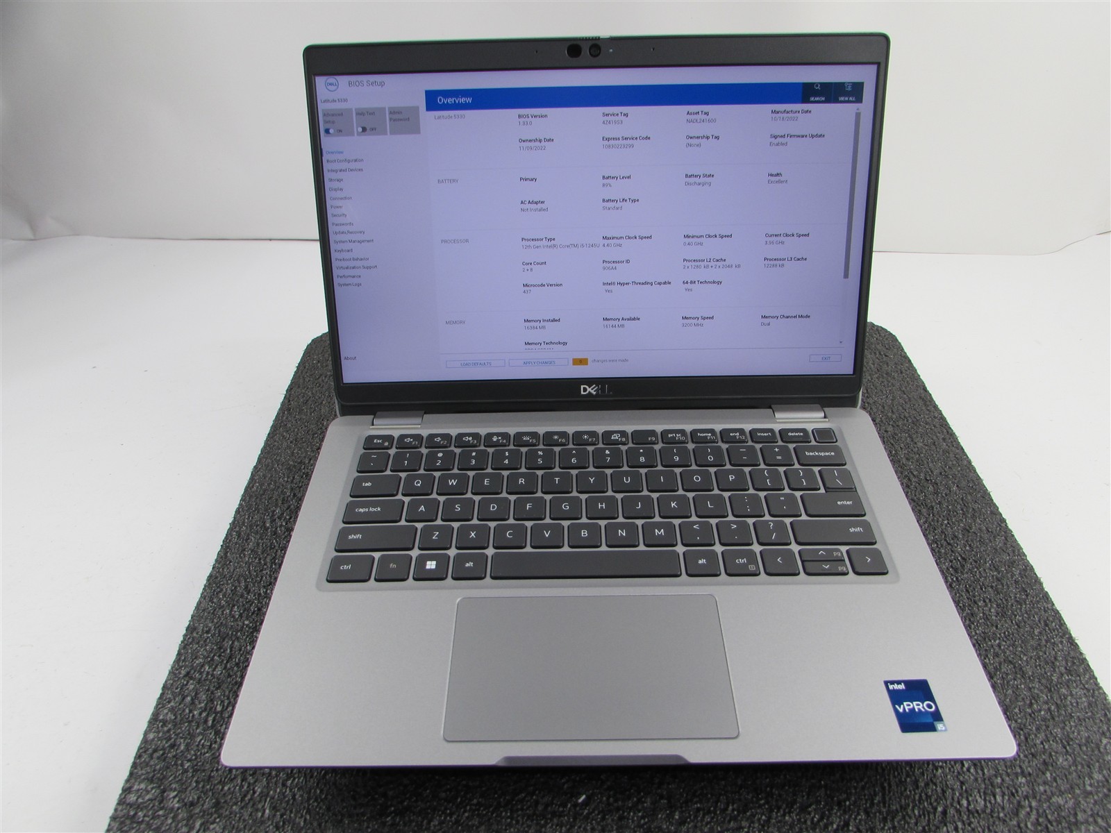 DELL LATITUDE 5330 FHD TOUCHSCREEN I5-1245U 10 CORE 512GB SSD 16GB RAM NO O.S
