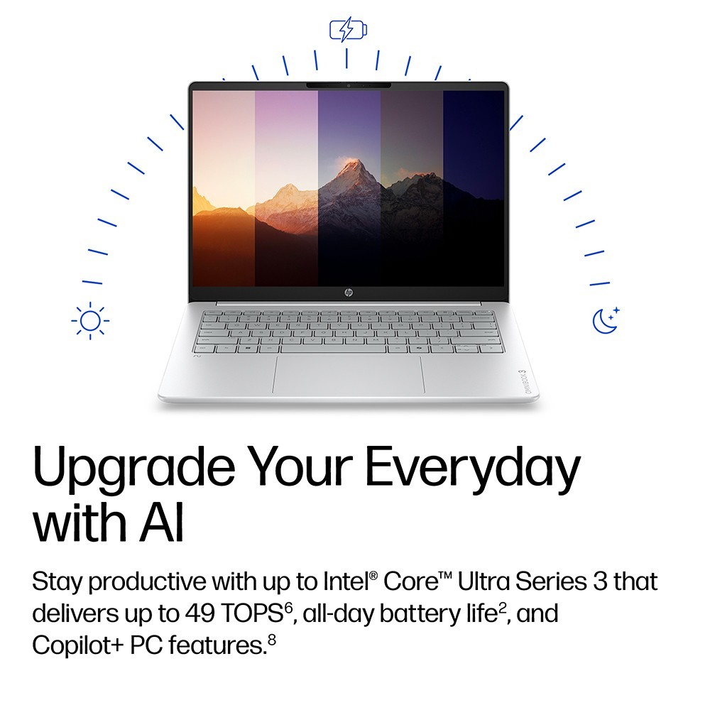 HP OmniBook 3 16″ Laptop AI Intel Core Ultra 7 255U 16GB 512GB SSD