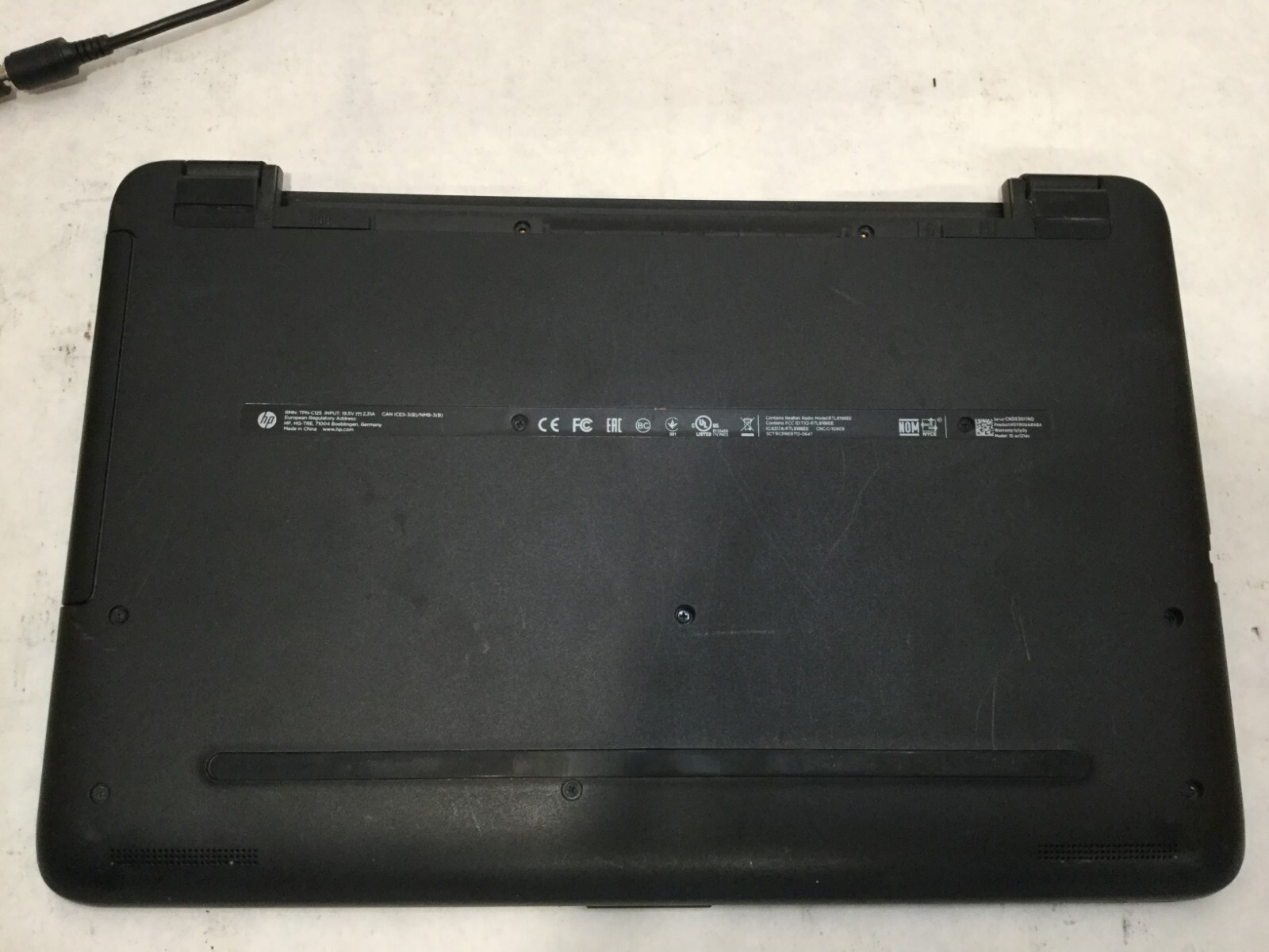 HP 15-ac121dx / Intel Core i3 / (RECEIVES P./NO BOOT/UNKNOWN SPECIFICATIONS) -MR