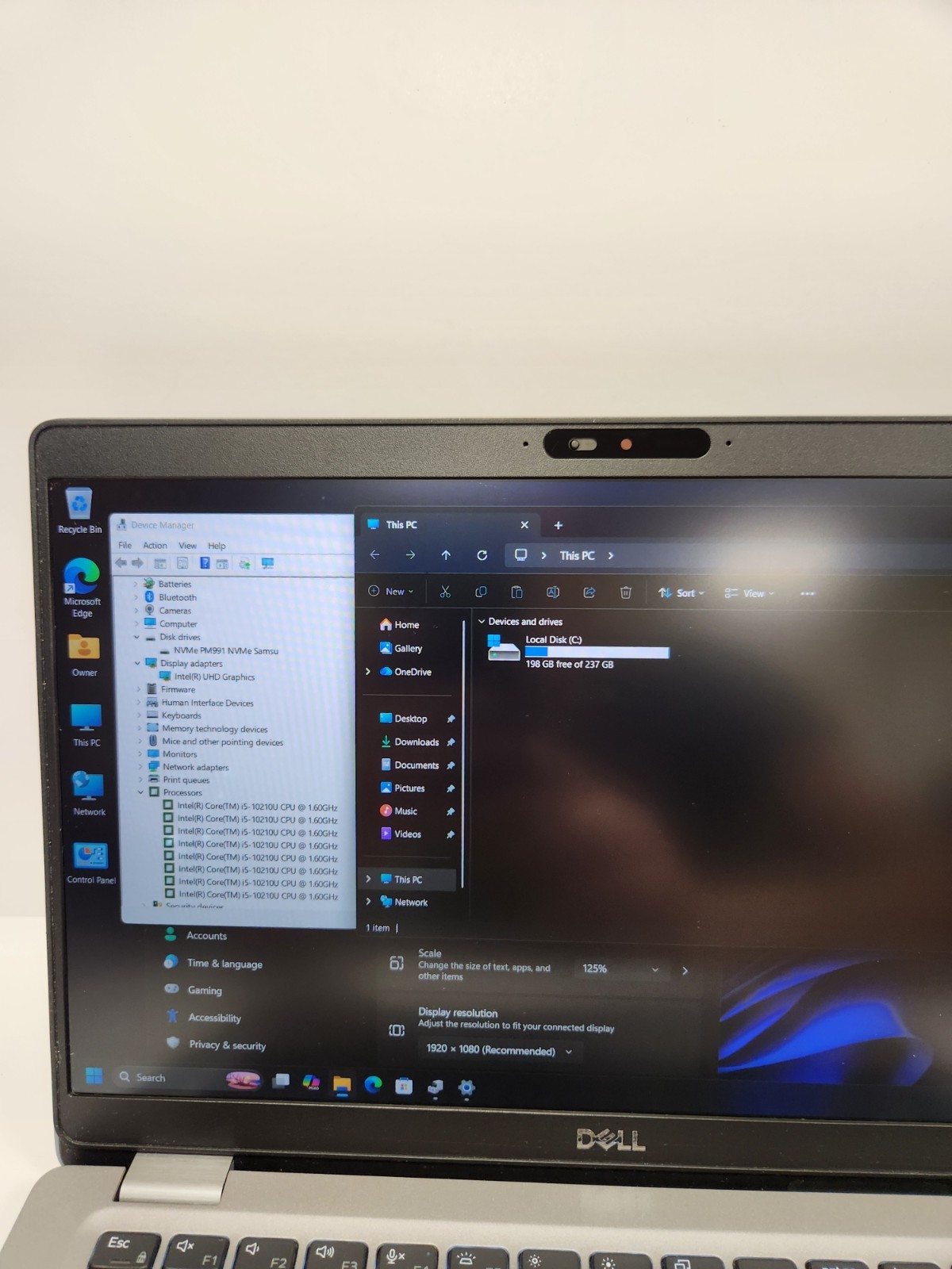 Dell Latitude 5310 Intel Core i5-10210U, 8GB RAM, 256GB NVME, Win11 *READ #0510