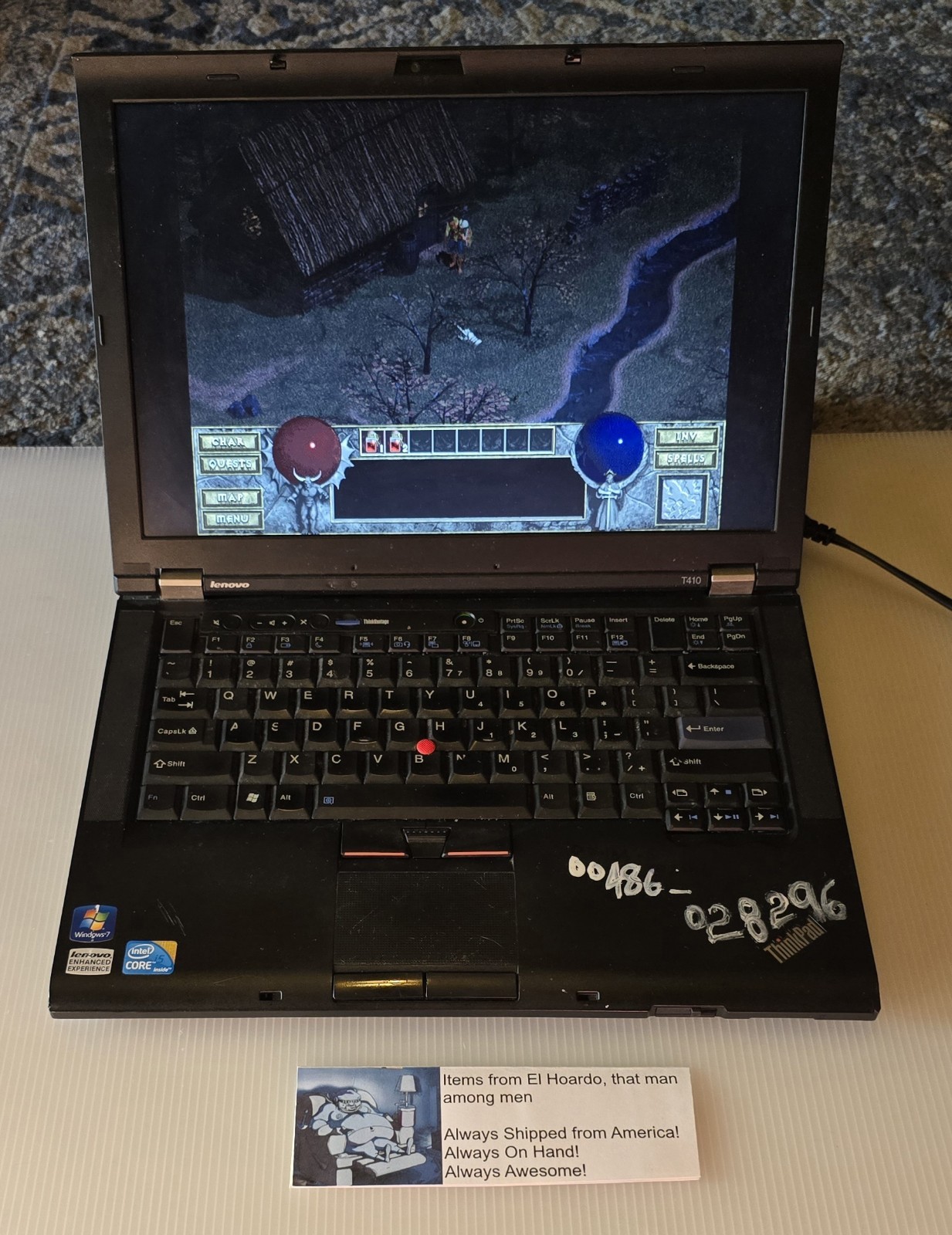 Lenovo ThinkPad T410 14″ Laptop, i5-M520/6GB RAM/500GB HDD/Windows 7 Pro