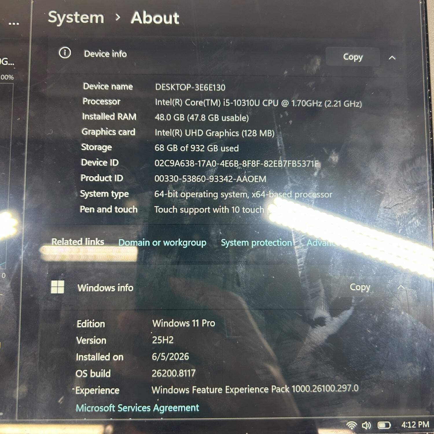Getac A140 G2 14″ i5-10310U 2.2GHz 48GB Ram 1TB SSD