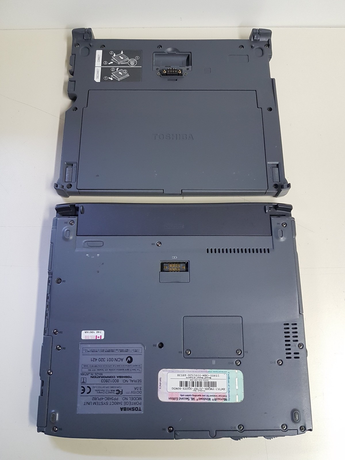 Toshiba Portégé 3480CT Pentium III 600 192MB 10GB Windows 98 SE + MORE *READ*