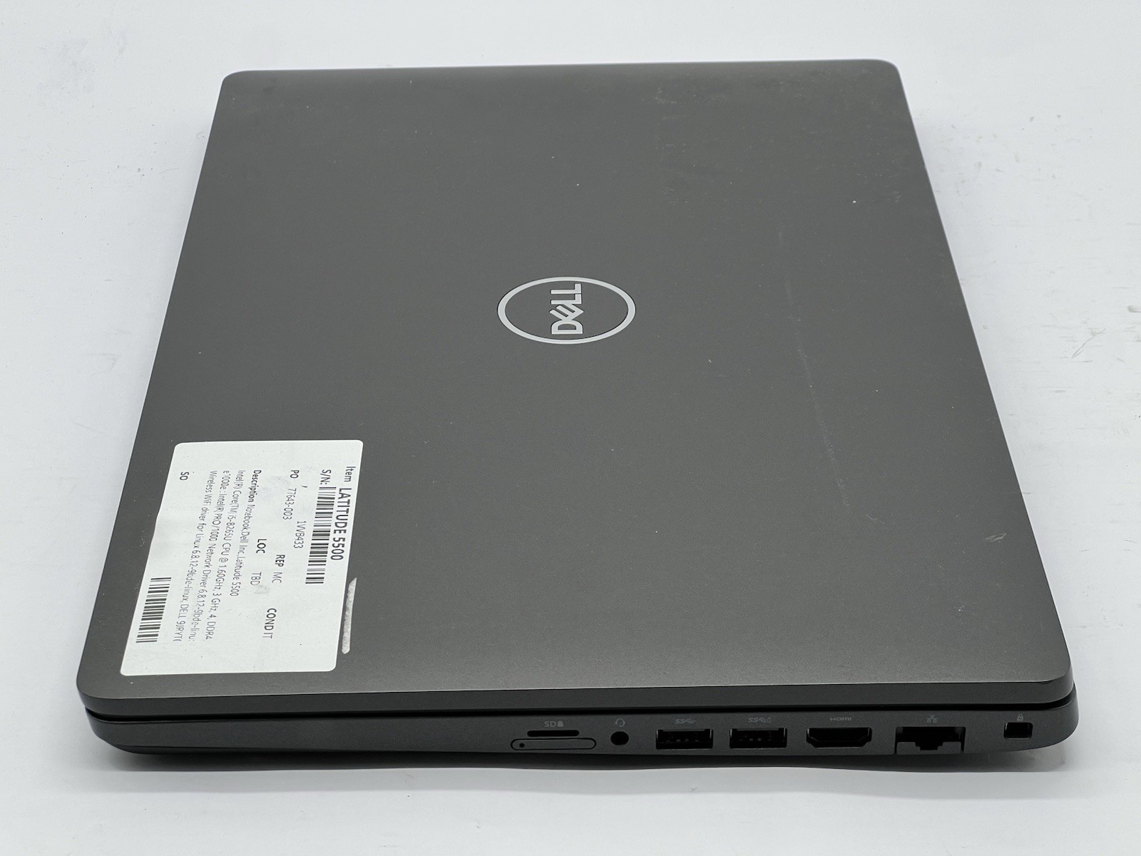 Dell Latitude 5500, i5-8265U CPU, @ 1.60GHz, 8GB RAM-No HDD/OS/Charger