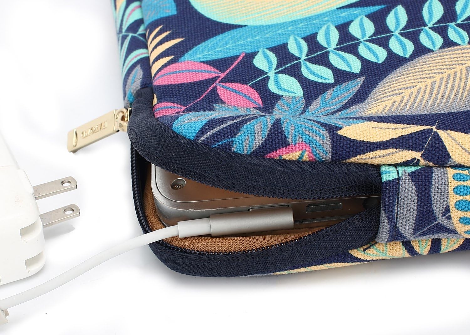 Canvas Water-Resistant Laptop Sleeve Case Bag for 15.6-17 Inch Laptop (17 Inches