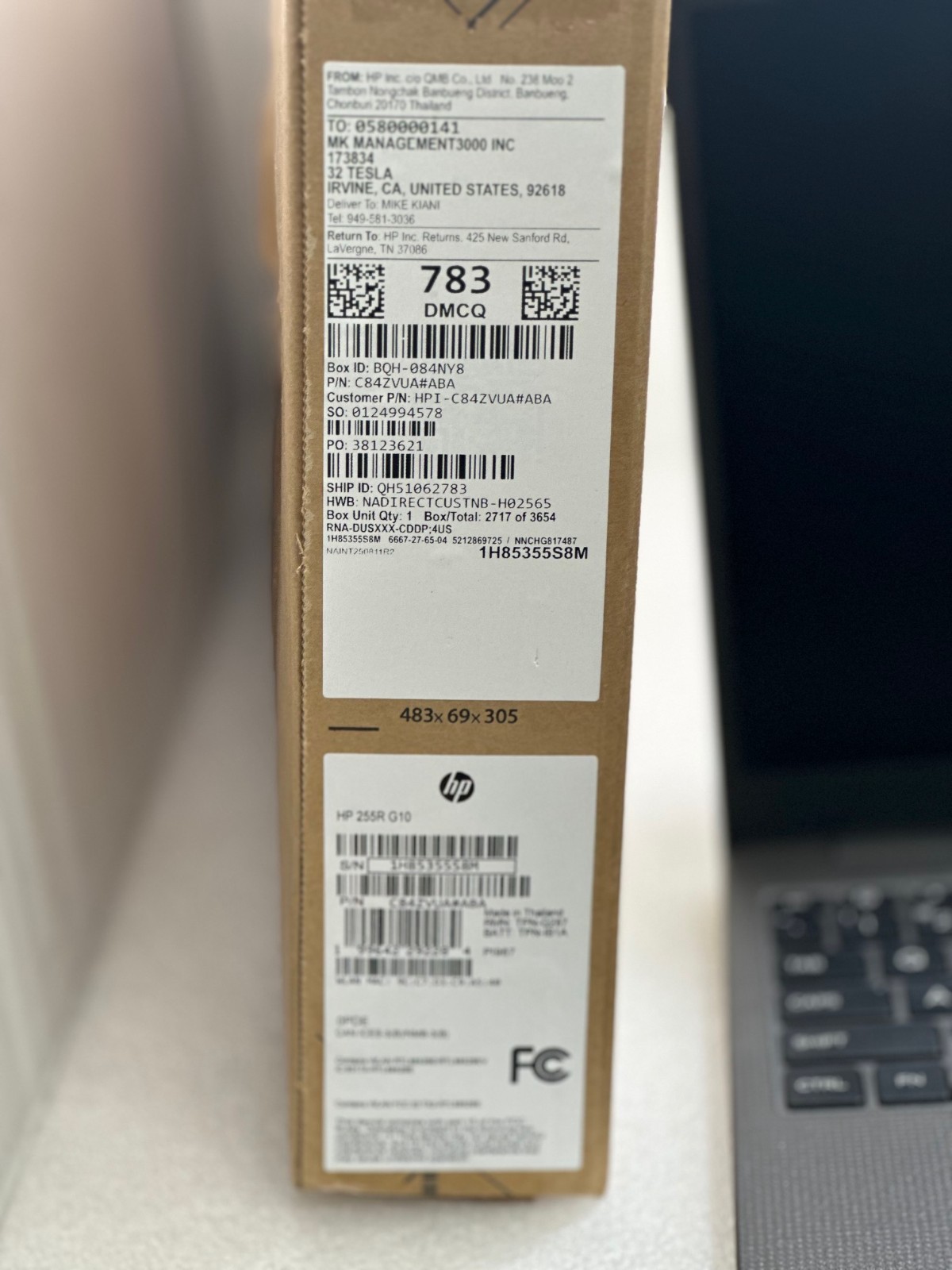 HP 255R 15.6″ FHD G10 Notebook AMD Ryzen 7 7735U (2.7GHz)512GB 16GB -READ