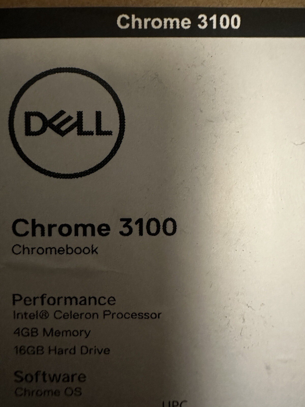 Dell Chromebook 3100