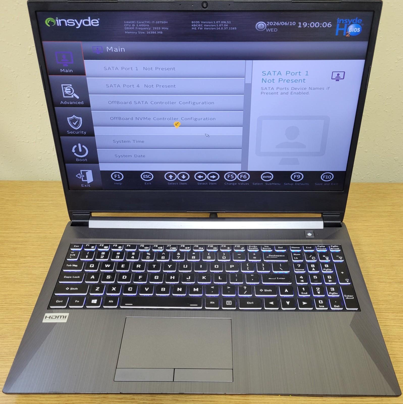 Sagers Gaming Laptop NHx0DB i7-10750H 2.60GHz 16GB 256GB NVMe GTx 1650 No OS