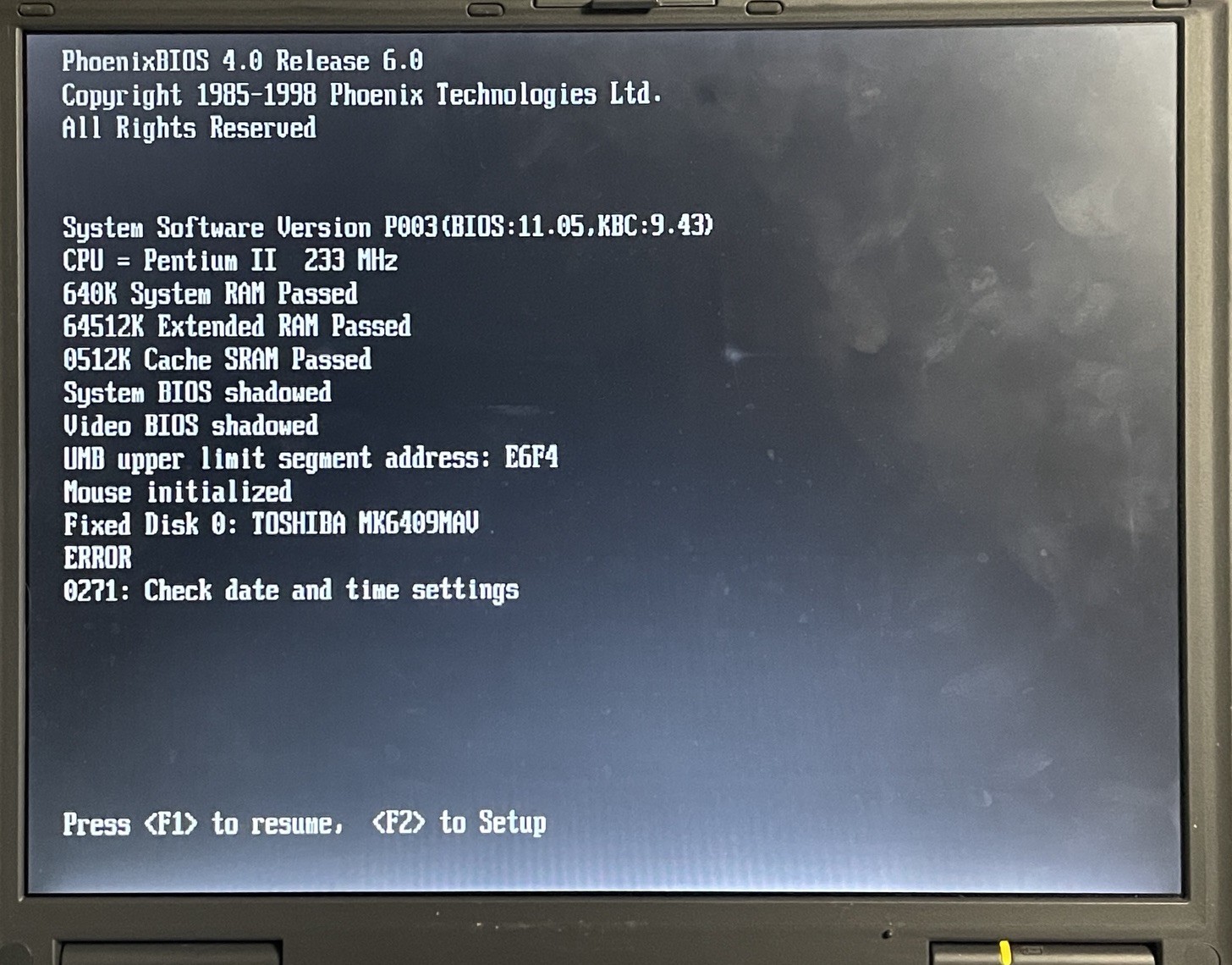Gateway Solo 5150 Windows 98 Laptop
