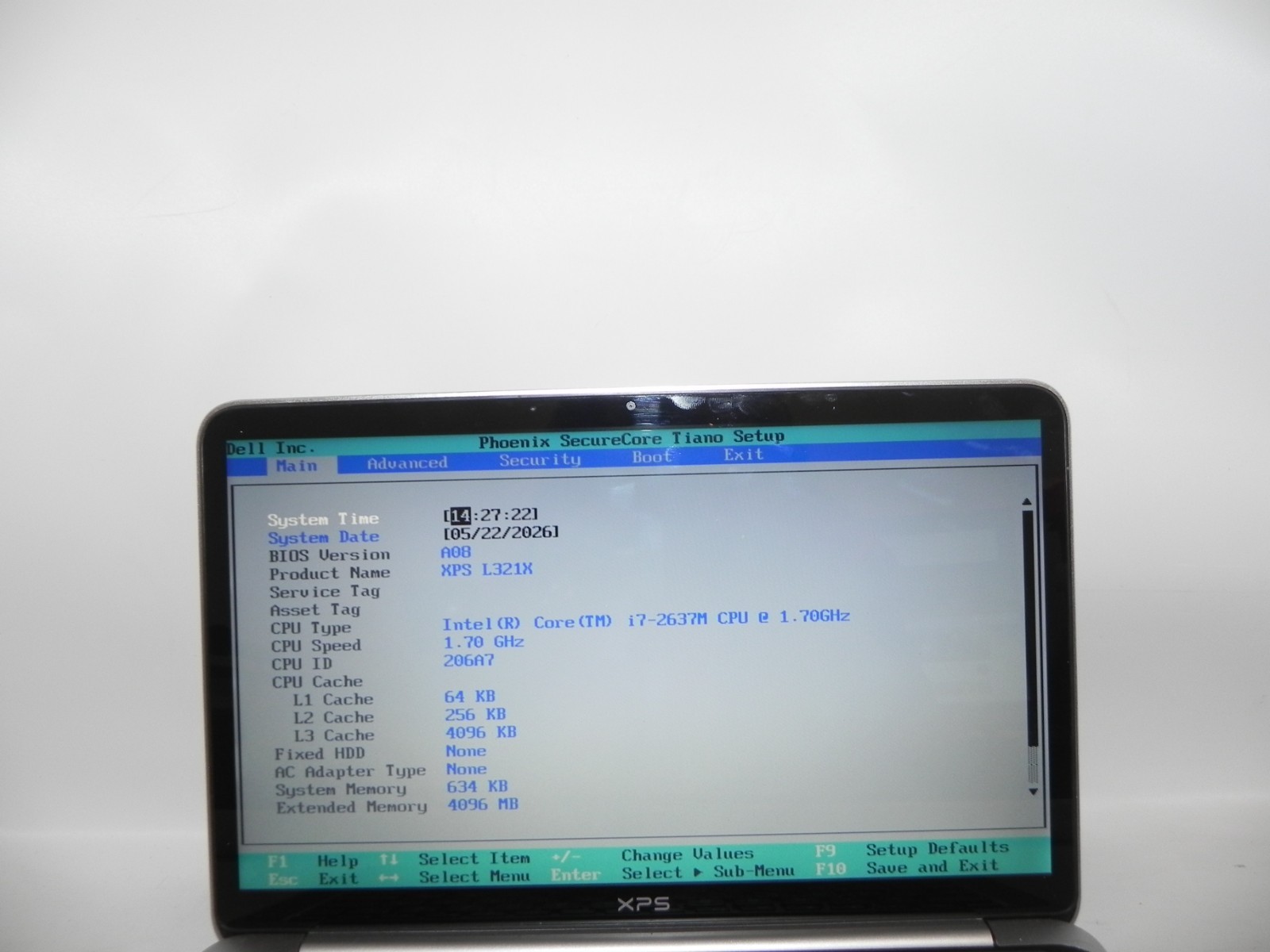 Dell XPS L321X 13.3″ Intel i7-2637m 4GB RAM -FOR PARTS OR REPAIR – READ-