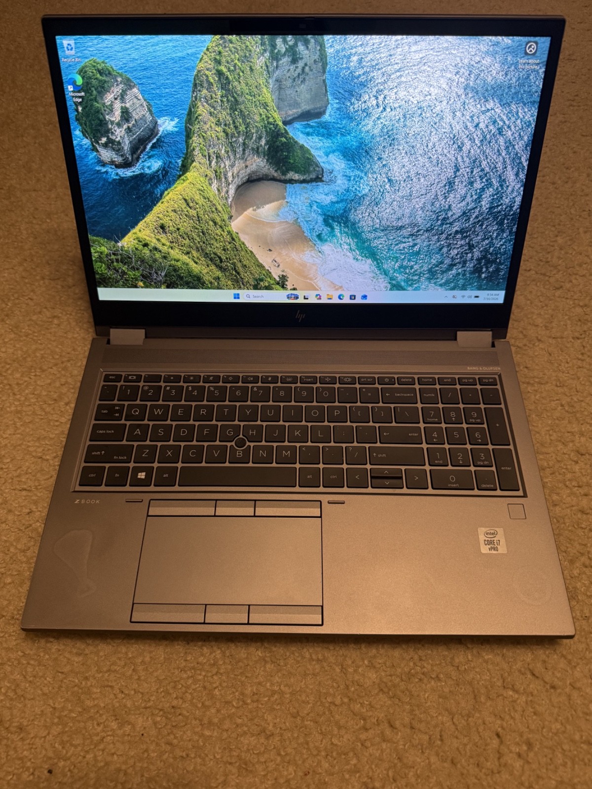 HP ZBOOK Fury 15 G7 15.6″ i7-10850H 2.7GHz 32GB RAM 512GB SSD QUADRO RTX 3000