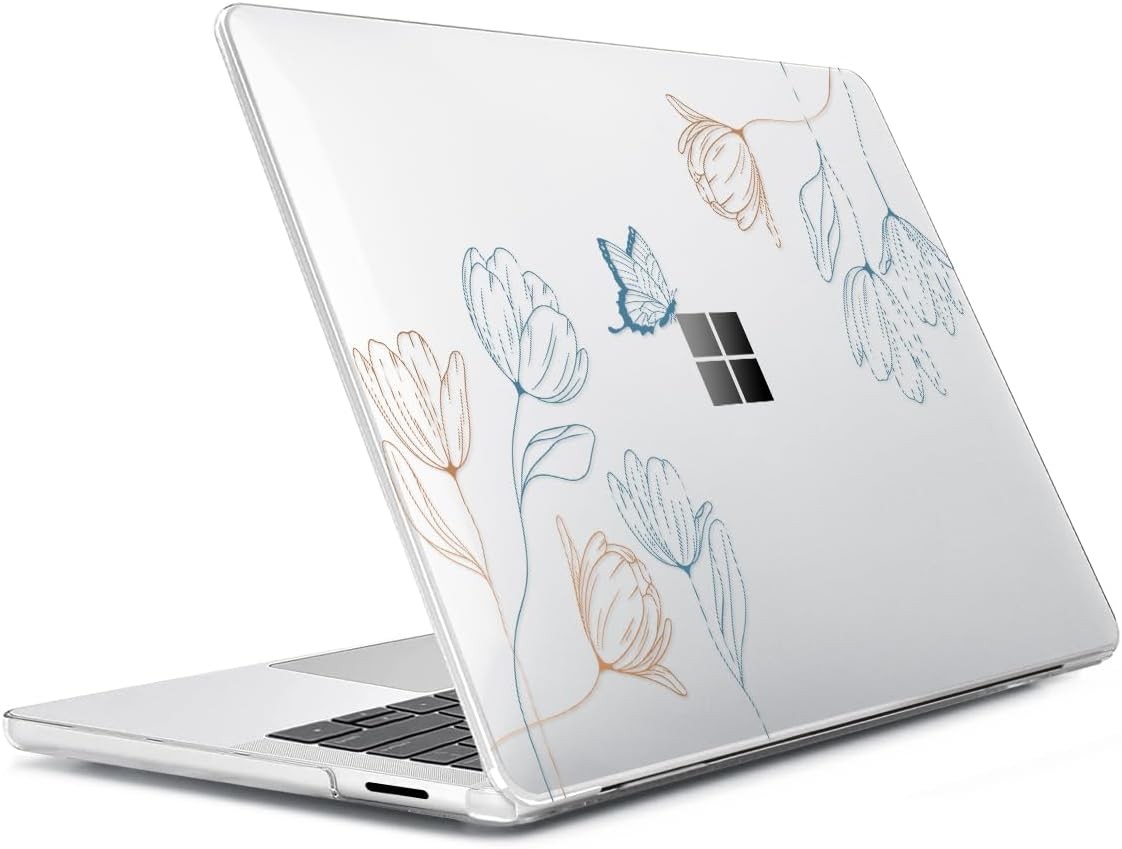 Case for 13.8 inch Microsoft Surface Laptop 7 2024, Hard Shell Case + Covers