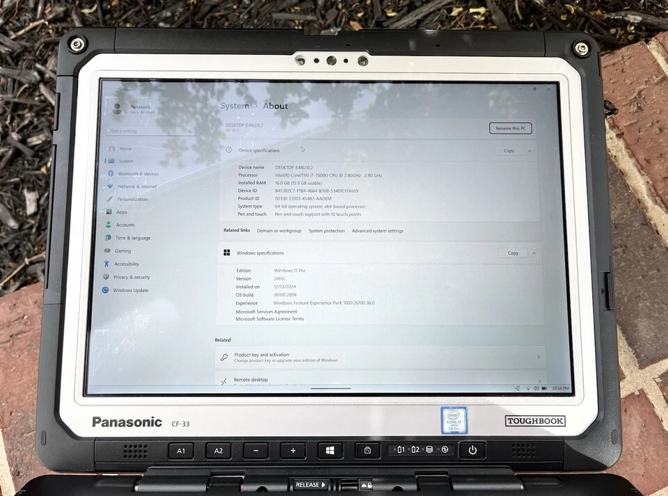 Panasonic Toughbook CF-33 Touch Slim 2.80GHz Core i7-7600U 16GB 512GB SSD Win 11