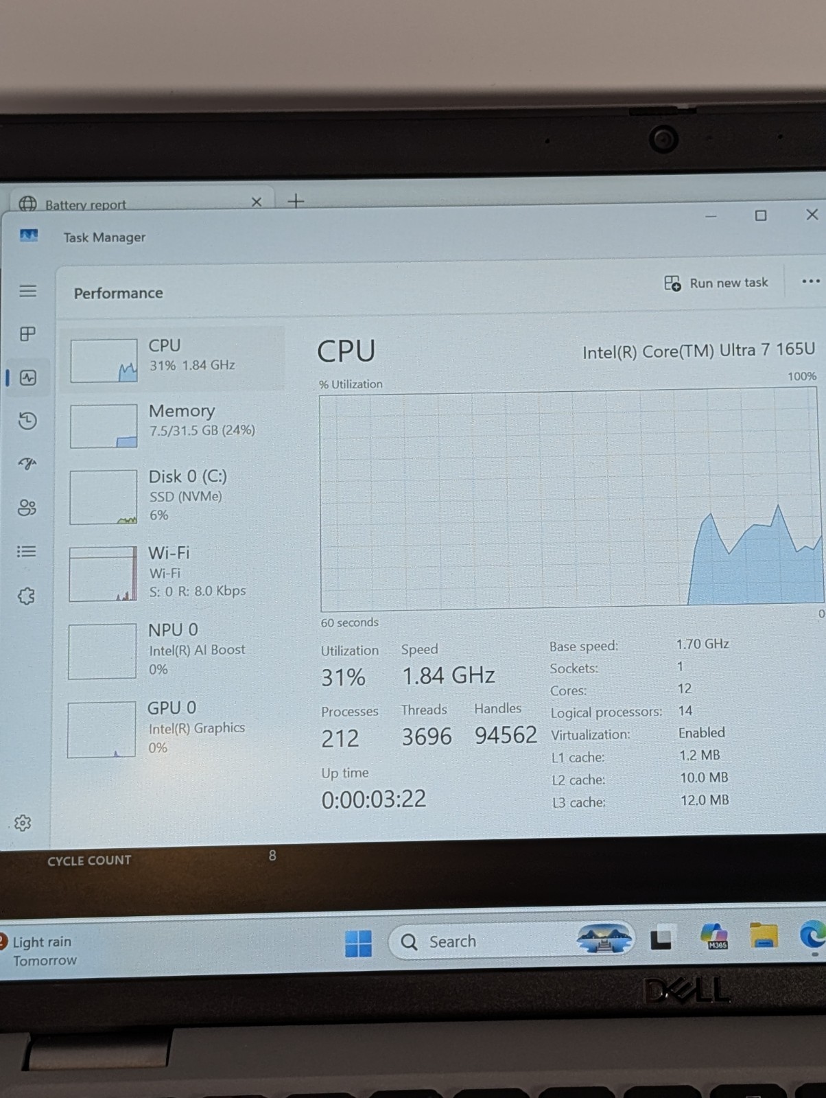 Dell Latitude 5450 14in Silver Core Ultra 7 32GB DDR5 RAM 256GB SSD Win11
