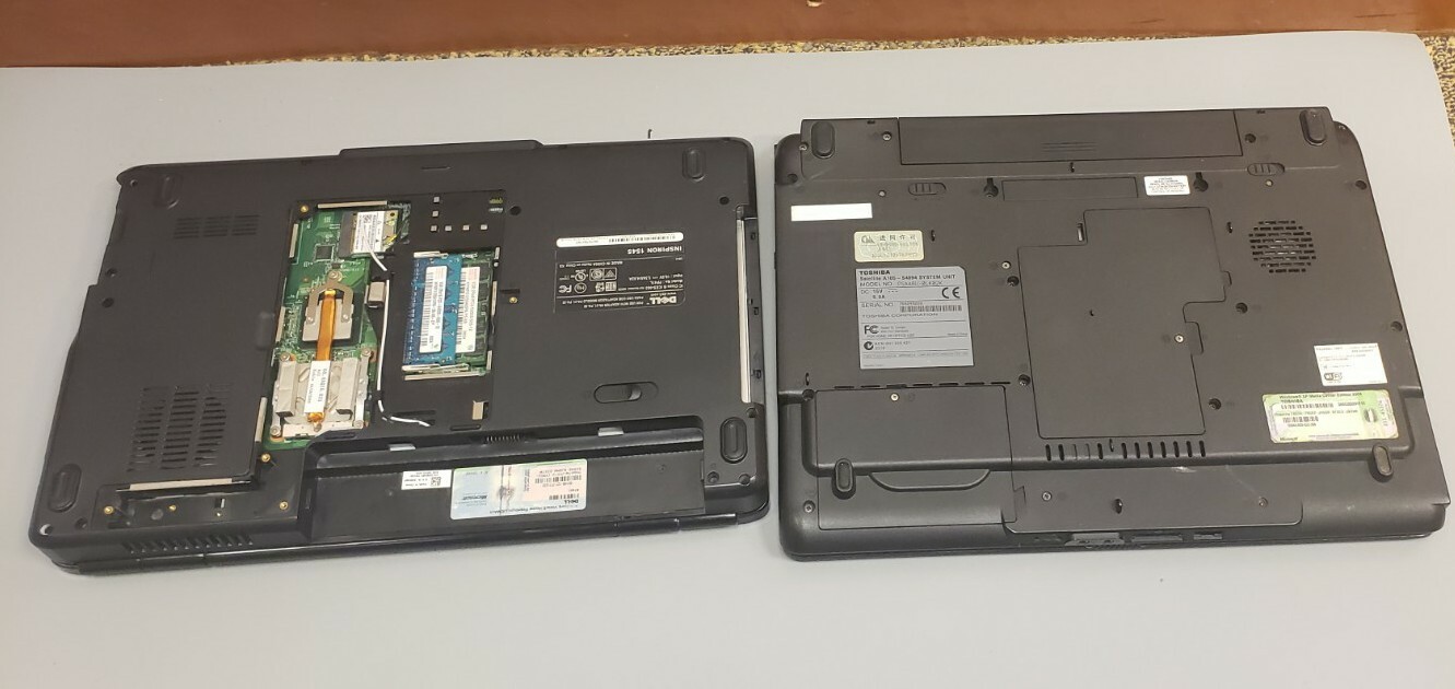 Lot of 2 Toshiba Satellite A105 Intel /Inspiron 1545 C2D 2GB RAM 0GB HDD PARTS