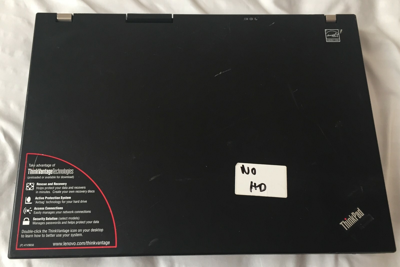Lenovo ThinkPad R61i No Ram/HDD/PS For Parts Only