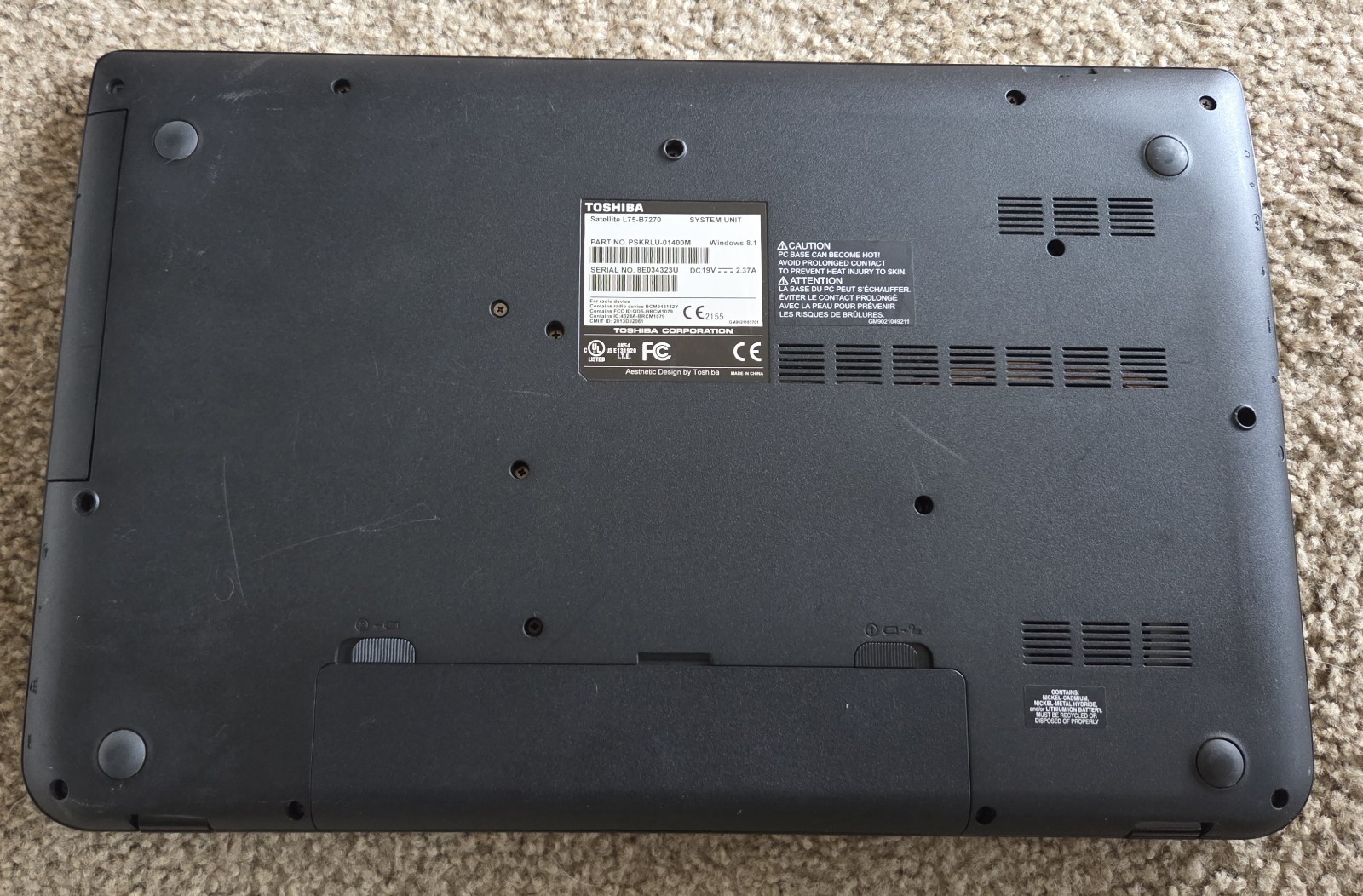 Toshiba laptop (Great)