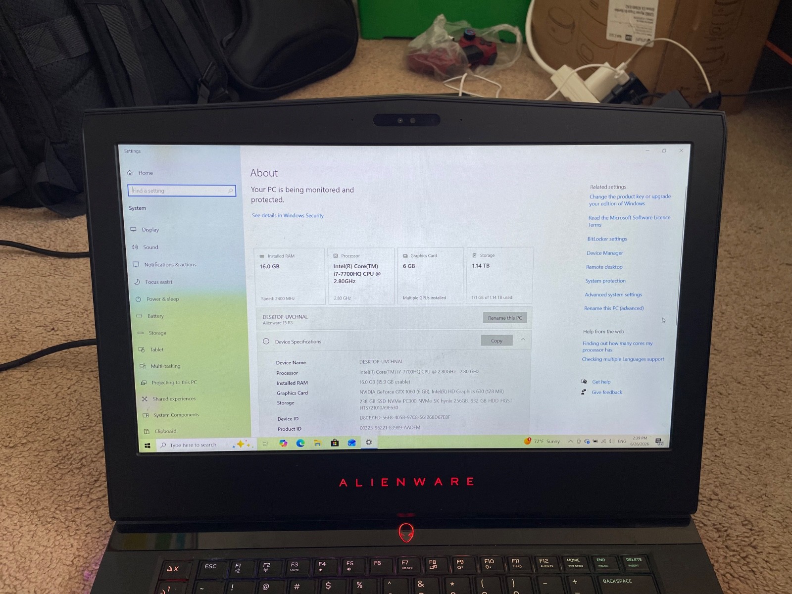 Dell Alienware 15R3