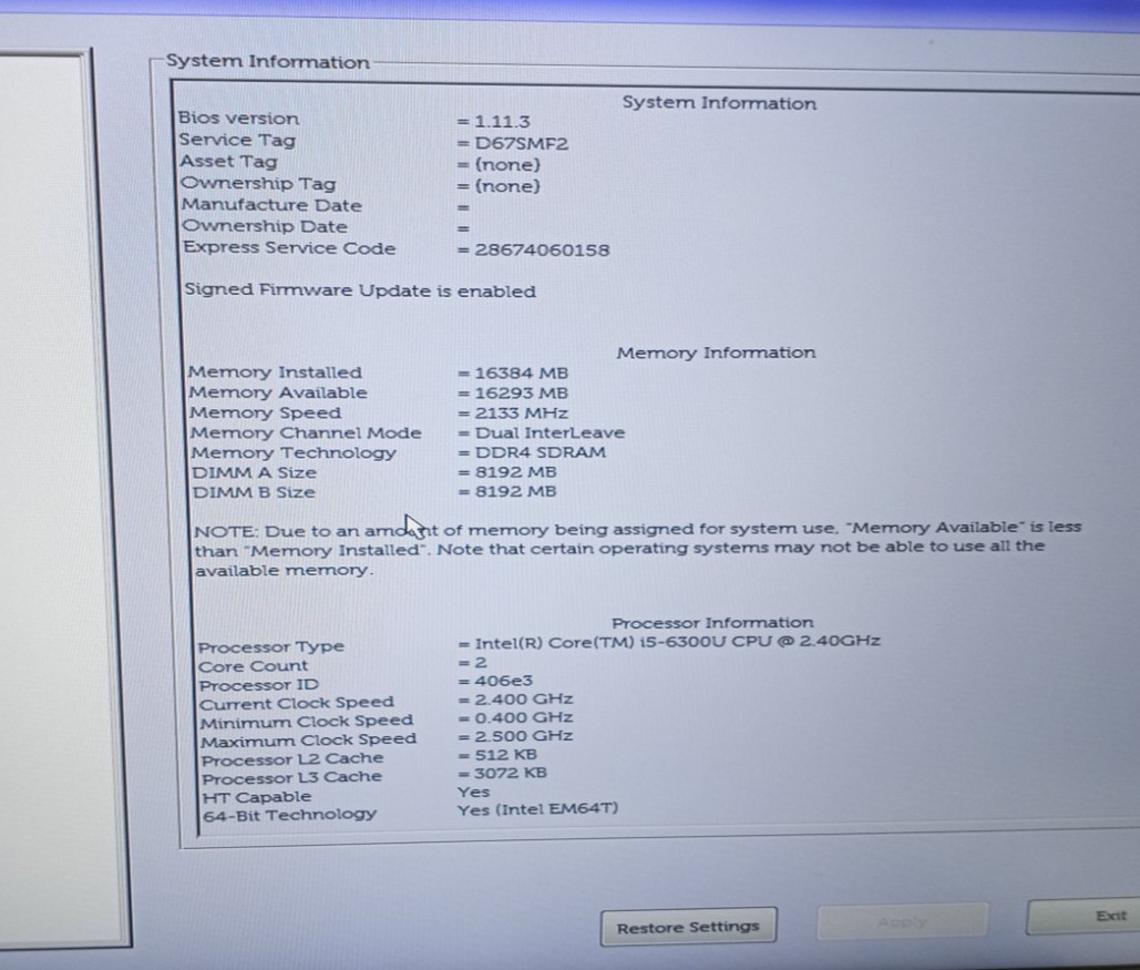 Lot of 2 Dell Latitude E5470/E7470 i5-6300u@2.40GHz 16GB RAM No HDD No OS MC611!