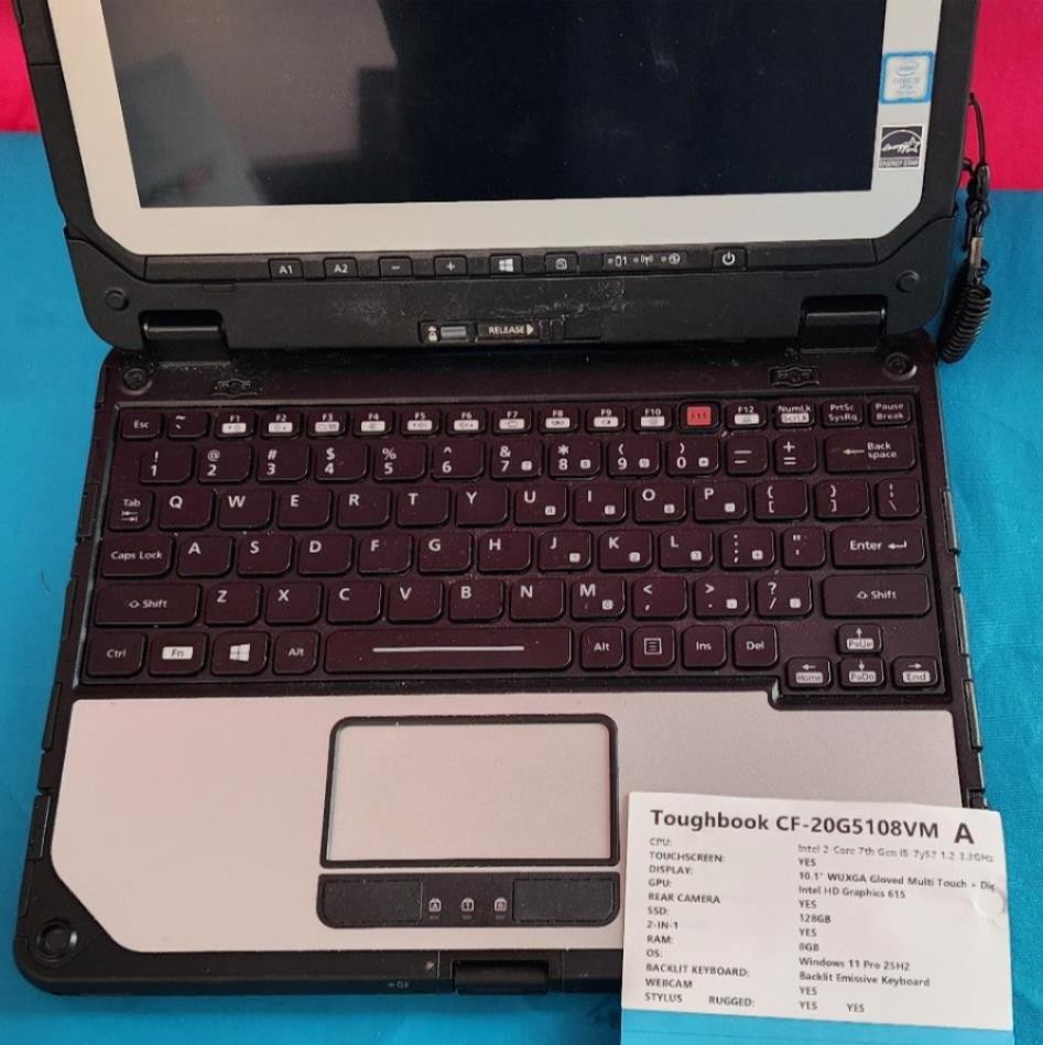 i5 Panasonic Toughbook 2-IN-1 CF-20 MK2 Touch 8GB 10.1″ GPS 128GB SSD LTE W11Pro