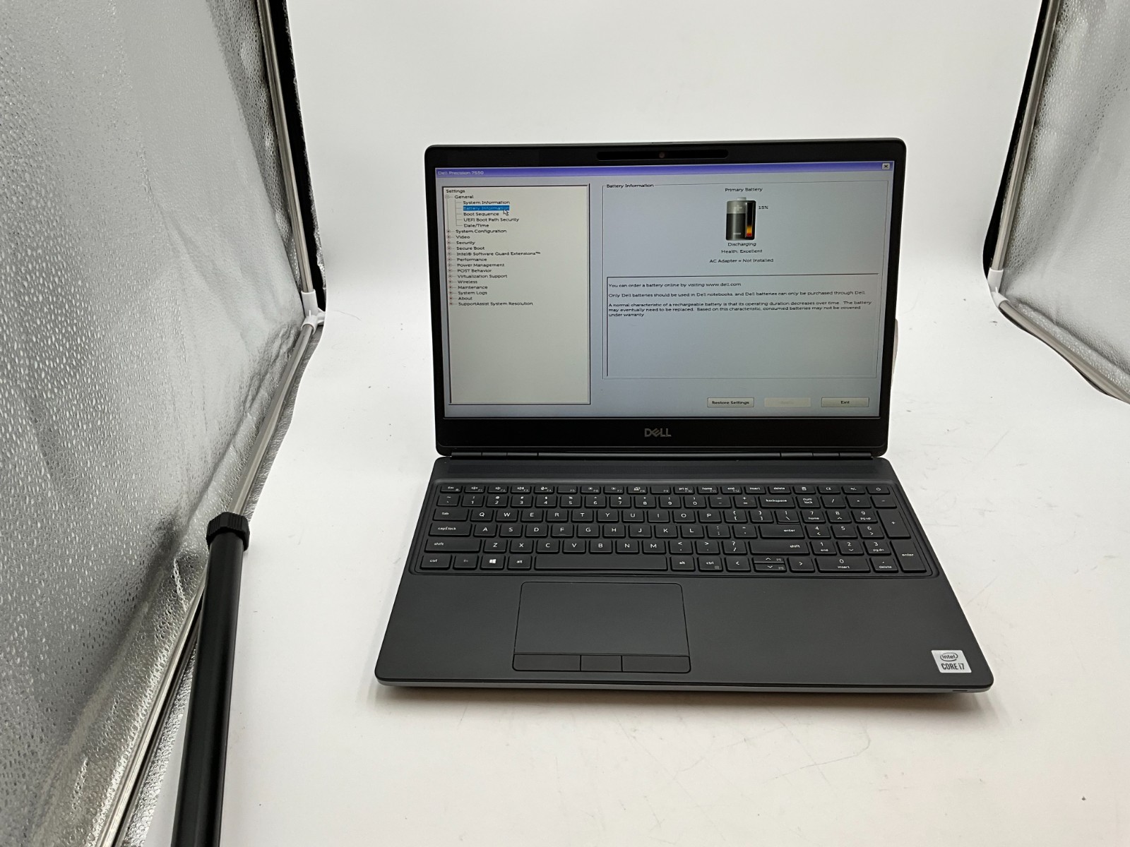 DELL Precision 7550 i7-10750H 2.70gh 32gb NO DRIVE T1000 15.6″ LAPTOP 17X18G3