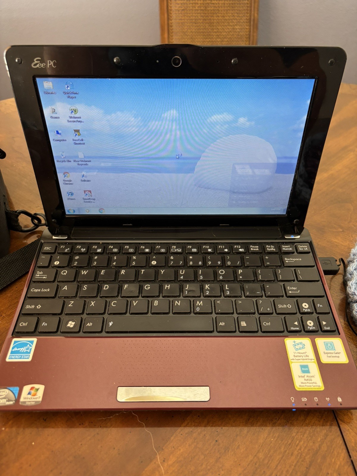 ASUS Eee 1005PEB Laptop – Intel Atom N450 – 1GB RAM – 250GB HDD – Windows 7
