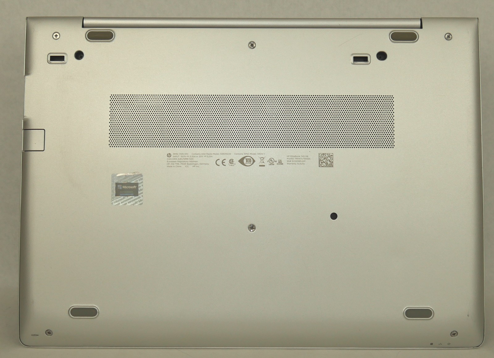 HP EliteBook 745 G6 AMD Ryzen 5 Pro 3500U 2.10GHz 256GB 16GB Silver W11P NO AC