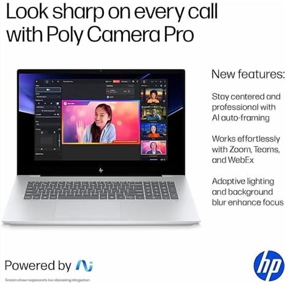 HP OmniBook X Laptop Computer 17.3″ FHD Touch Screen Intel Core Ultra 7 16 GB