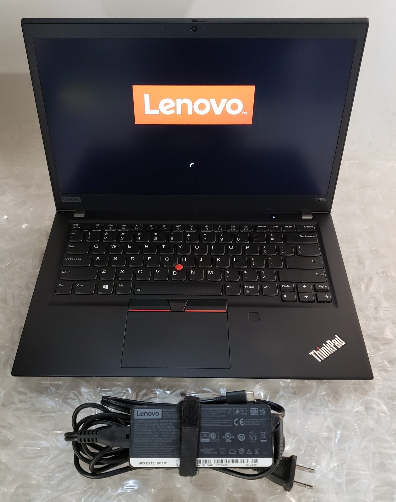 Lenovo ThinkPad T490s Intel Core i5-8265u 8GB RAM 256GB SSD W11P w/ 65w USB-C AC