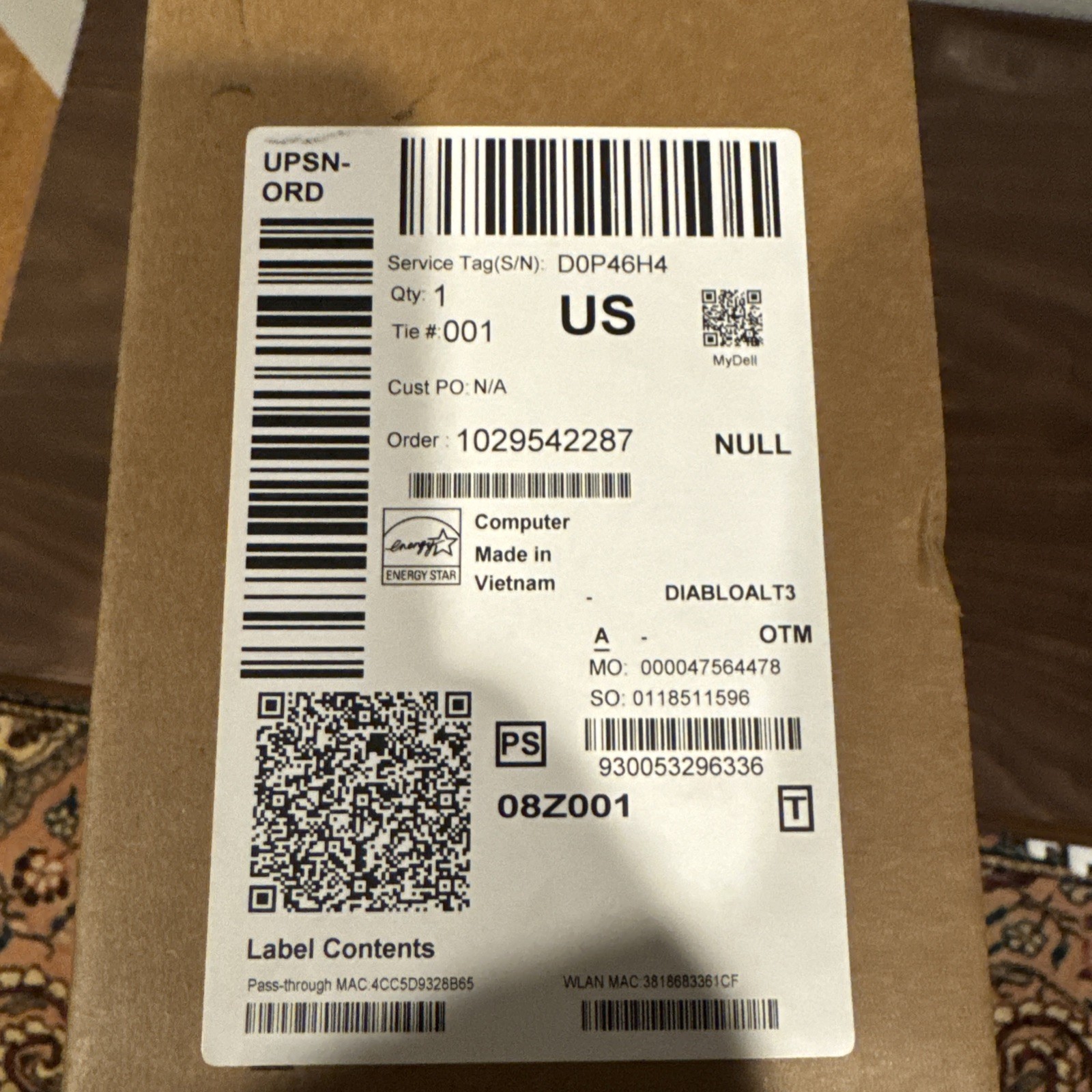 Dell XPS 16 (Dell 16 Premium) 3yr Pro + Warranty DA16250 512gb 64 gb i9 Ultra