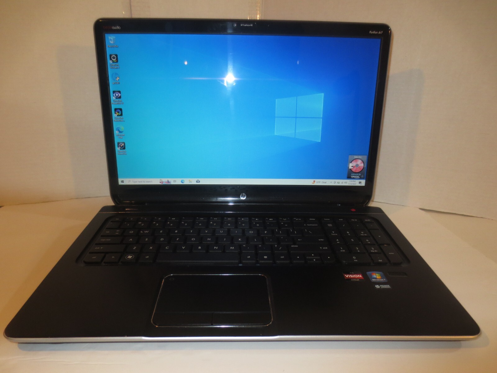 HP DV7-7121NR PAVILION AMD A8-4500M@1.9GHz 6GB RAM 500GB HDD WIND0WS 10